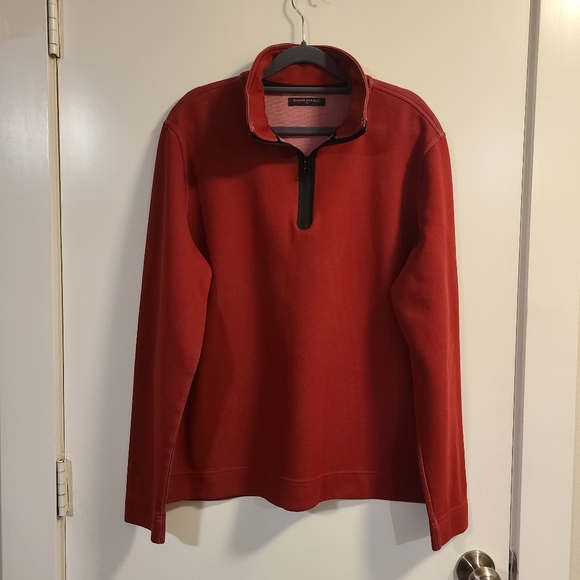 Banana Republic - Red 1/4 Zip Sweatshirt - Picture 2 of 9